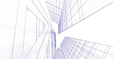 soyut mimari duvar kağıdı tasarımı, dijital konsept arkaplan