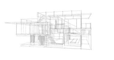 soyut mimari duvar kağıdı tasarımı, dijital konsept arkaplan