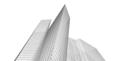 soyut mimari duvar kağıdı tasarımı, dijital konsept arkaplan