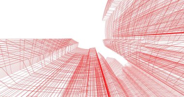 soyut mimari duvar kağıdı tasarımı, dijital konsept arkaplan