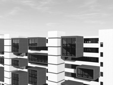 soyut mimari duvar kağıdı tasarımı, dijital konsept arkaplan