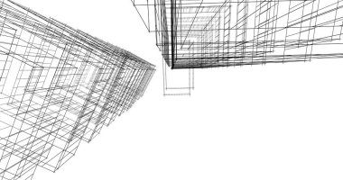 soyut mimari duvar kağıdı tasarımı, dijital konsept arkaplan
