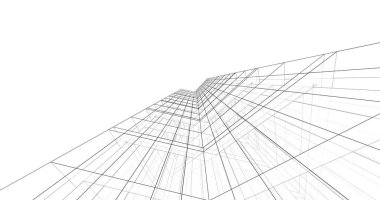 soyut mimari duvar kağıdı tasarımı, dijital konsept arkaplan