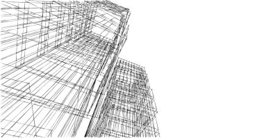 soyut mimari duvar kağıdı tasarımı, dijital konsept arkaplan