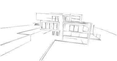 soyut mimari duvar kağıdı tasarımı, dijital konsept arkaplan