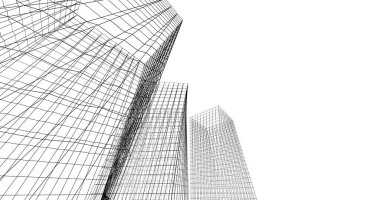 soyut mimari duvar kağıdı tasarımı, dijital konsept arkaplan