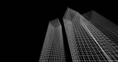 soyut mimari duvar kağıdı tasarımı, dijital konsept arkaplan