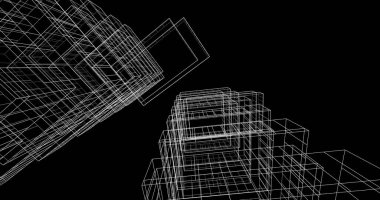 soyut mimari duvar kağıdı tasarımı, dijital konsept arkaplan
