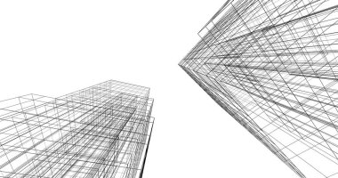 soyut mimari duvar kağıdı tasarımı, dijital konsept arkaplan