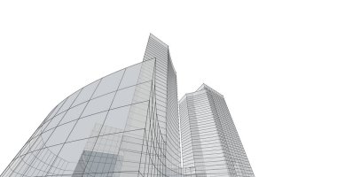 soyut mimari duvar kağıdı tasarımı, dijital konsept arkaplan