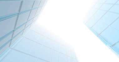 Arkaplanda mimari bina 3d illüstrasyon