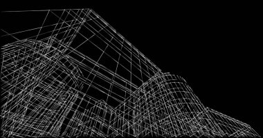 soyut mimari duvar kağıdı tasarımı, dijital konsept arkaplan