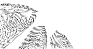 soyut mimari duvar kağıdı tasarımı, dijital konsept arkaplan