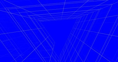 Mimari sanat konseptinde soyut çizgiler, minimum geometrik şekiller. 