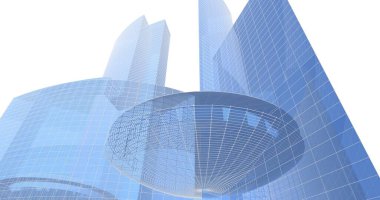 soyut mimari duvar kağıdı tasarımı, dijital konsept arkaplan