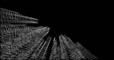 soyut mimari duvar kağıdı tasarımı, dijital konsept arkaplan