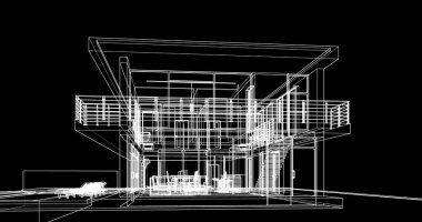 soyut mimari duvar kağıdı tasarımı, dijital konsept arkaplan