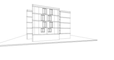 soyut mimari duvar kağıdı tasarımı, dijital konsept arkaplan