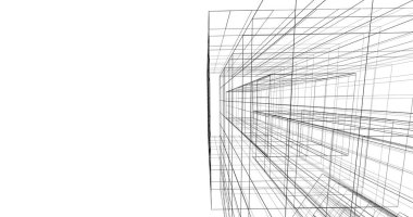 soyut mimari duvar kağıdı tasarımı, dijital konsept arkaplan