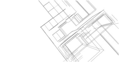 soyut mimari duvar kağıdı tasarımı, dijital konsept arkaplan