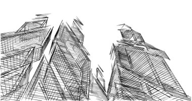 minimal geometrik şekiller, mimari çizgiler