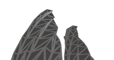 soyut mimari duvar kağıdı tasarımı, dijital konsept arkaplan