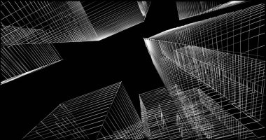 soyut mimari duvar kağıdı tasarımı, dijital konsept arkaplan