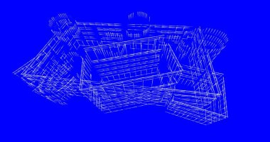 soyut mimari duvar kağıdı tasarımı, dijital konsept arkaplan