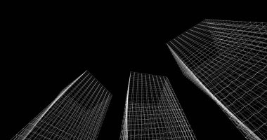 soyut mimari duvar kağıdı tasarımı, dijital konsept arkaplan