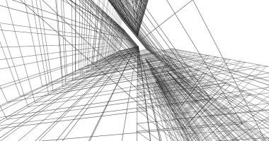 soyut mimari duvar kağıdı tasarımı, dijital konsept arkaplan