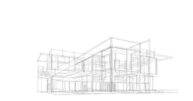 soyut mimari duvar kağıdı tasarımı, dijital konsept arkaplan