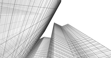 soyut mimari duvar kağıdı tasarımı, dijital konsept arkaplan