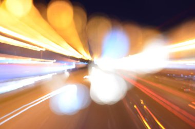 Bulanık şehir manzarası, soyut arkaplan 