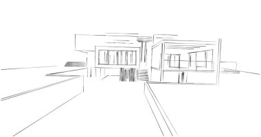 soyut mimari duvar kağıdı tasarımı, dijital konsept arkaplan