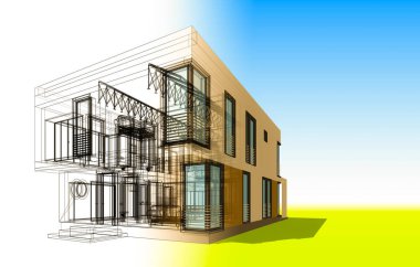 minimal geometrik şekiller, mimari çizgiler