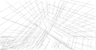 soyut mimari duvar kağıdı tasarımı, dijital konsept arkaplan