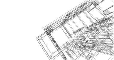 soyut mimari duvar kağıdı tasarımı, dijital konsept arkaplan