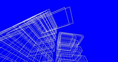 soyut mimari duvar kağıdı tasarımı, dijital konsept arkaplan