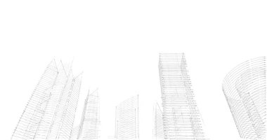 soyut mimari duvar kağıdı tasarımı, dijital konsept arkaplan