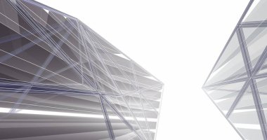 minimal geometrik mimari binalar tasarımı