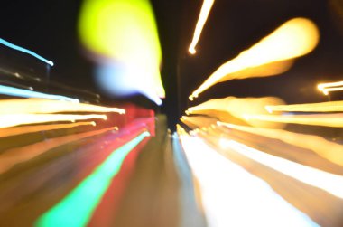 Bulanık şehir manzarası, soyut arkaplan 