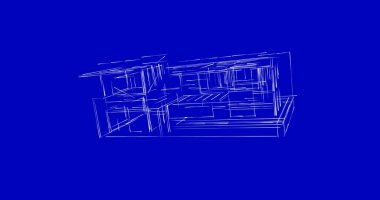 soyut mimari duvar kağıdı tasarımı, dijital konsept arkaplan