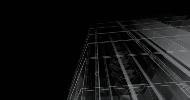 soyut mimari duvar kağıdı tasarımı, dijital konsept arkaplan