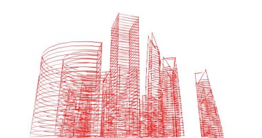 soyut mimari duvar kağıdı tasarımı, dijital konsept arkaplan