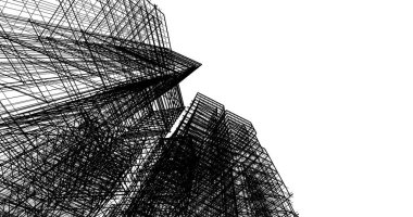 soyut mimari duvar kağıdı tasarımı, dijital konsept arkaplan