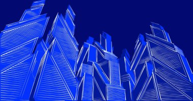 minimal geometrik şekiller, mimari çizgiler