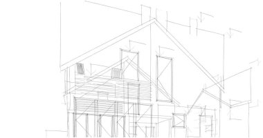 soyut mimari duvar kağıdı tasarımı, dijital konsept arkaplan