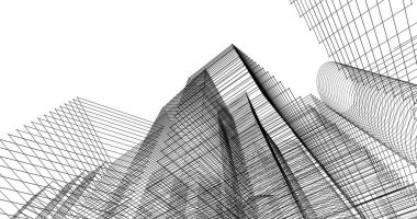 soyut mimari duvar kağıdı tasarımı, dijital konsept arkaplan