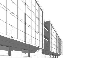 minimal geometrik şekiller, mimari çizgiler