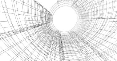 soyut mimari duvar kağıdı tasarımı, dijital konsept arkaplan